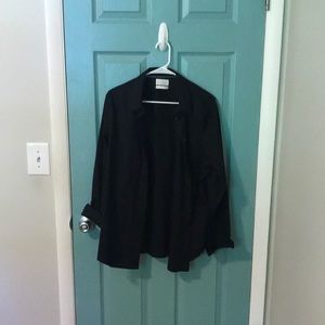 J Crew Black long Sleeve Dress Shirt 16 Tall